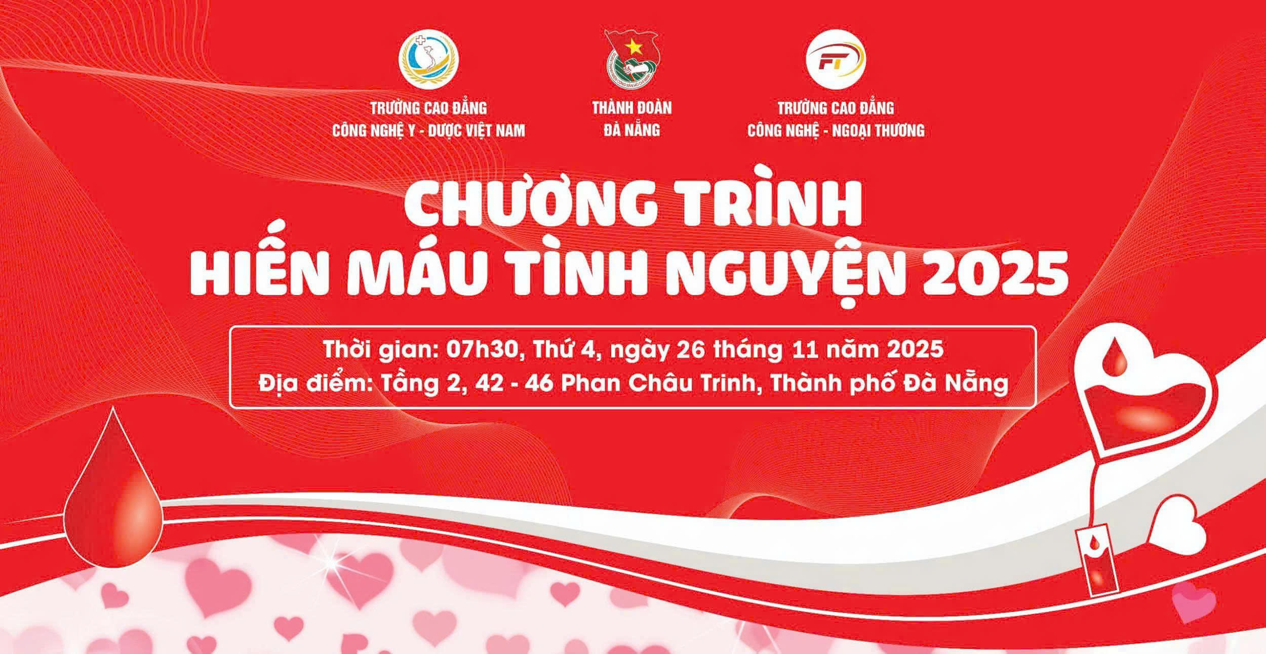 THÔNG BÁO: CHƯƠNG TRÌNH HIẾN MÁU TÌNH NGUYỆN 2025