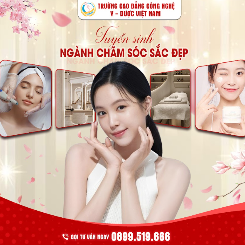 TUYỂN SINH CAO ĐẲNG CHĂM SÓC SẮC ĐẸP