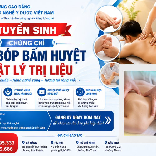 🌿 TUYỂN SINH NGÀNH XOA BÓP BẤM HUYỆT – VẬT LÝ TRỊ LIỆU 2026 🌿