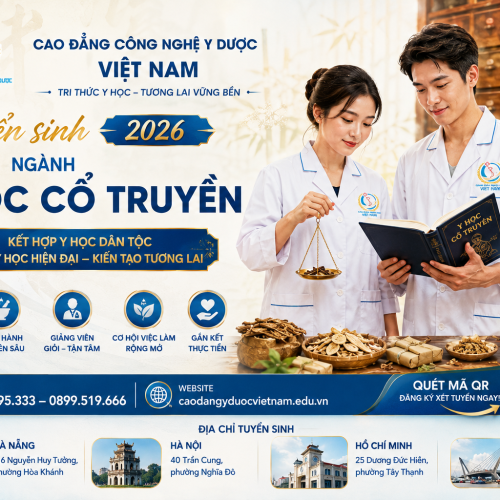 🌿 TUYỂN SINH NGÀNH Y HỌC CỔ TRUYỀN 2026 🌿 ✨ Giữ gìn tinh hoa – Chăm sóc bằng y đức ✨